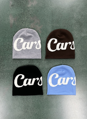 Carsicko新款欧美时尚潮针织冷帽字母帽子定制风格转向熊熊个性化