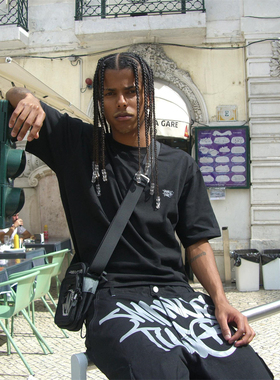 MINUS TWO圆领半截袖男女美式复古情侣装正品短袖宽松时尚潮牌T恤