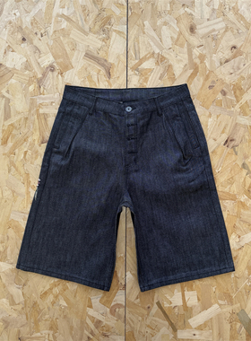 Derschutze 男女夏季 blossom selvedge Denim  花开绣花牛仔短裤