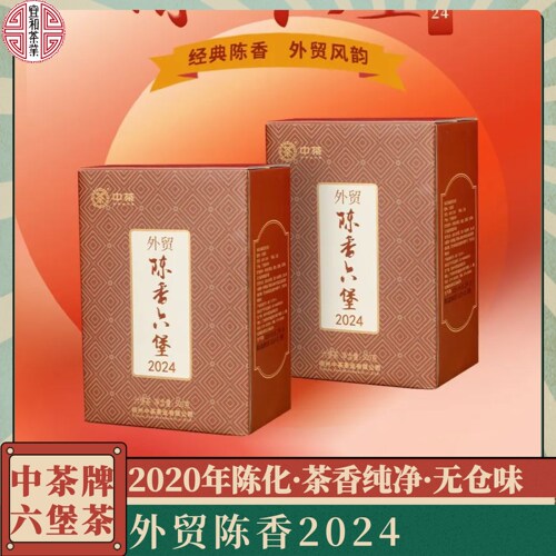 陈香 熟果香浓郁 中茶外贸陈香六堡茶2024版 2020年陈化500克