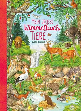 现货 Mein großes Wimmelbuch Tiere. Liebevoll illustriert von Anne Suess