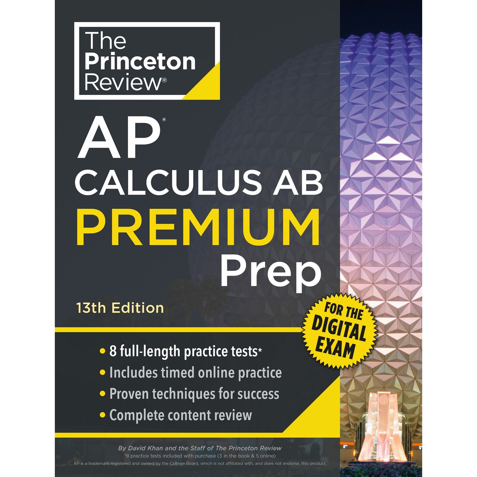 预售 普林斯顿评论AP微积分AB 第13版 8套模拟题+在线练习 Princeton Review AP Calculus AB Premium Prep 英文原版