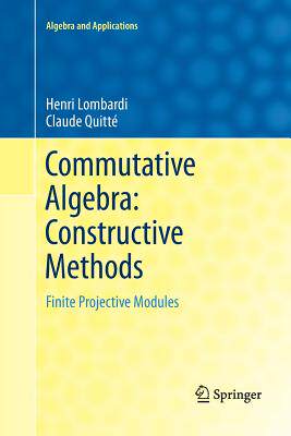 预订 Commutative Algebra: Constructive Methods
