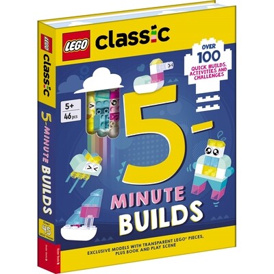 乐高经典系列 5分钟拼装指南 赠 46块透明转块 进口玩具积木 LEGO Classic 5-Minute Builds