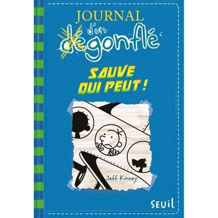 Jeff 法国进口书 qui 预售 少儿入门读物 peut Journal Kinney dégonflé 法语版 Sauve 小屁孩日记12