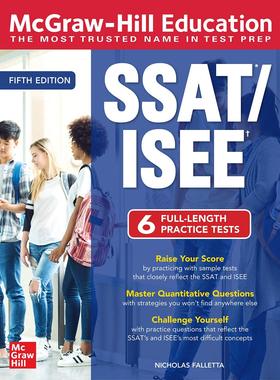 英文原版 SSAT/ISEE 复习指南+习题 第5版 McGraw-Hill Education SSAT/ISEE, Fifth Edition