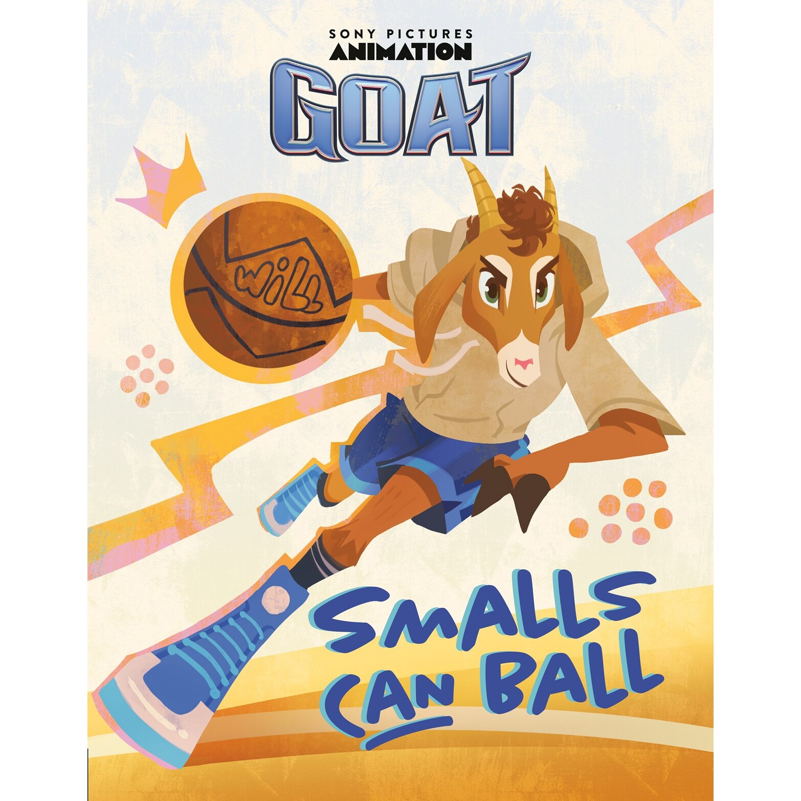 预售 奇迹梦之队 精装绘本 库里制片配音电影 Stephen Curry 英文原版 GOAT: Smalls Can Ball
