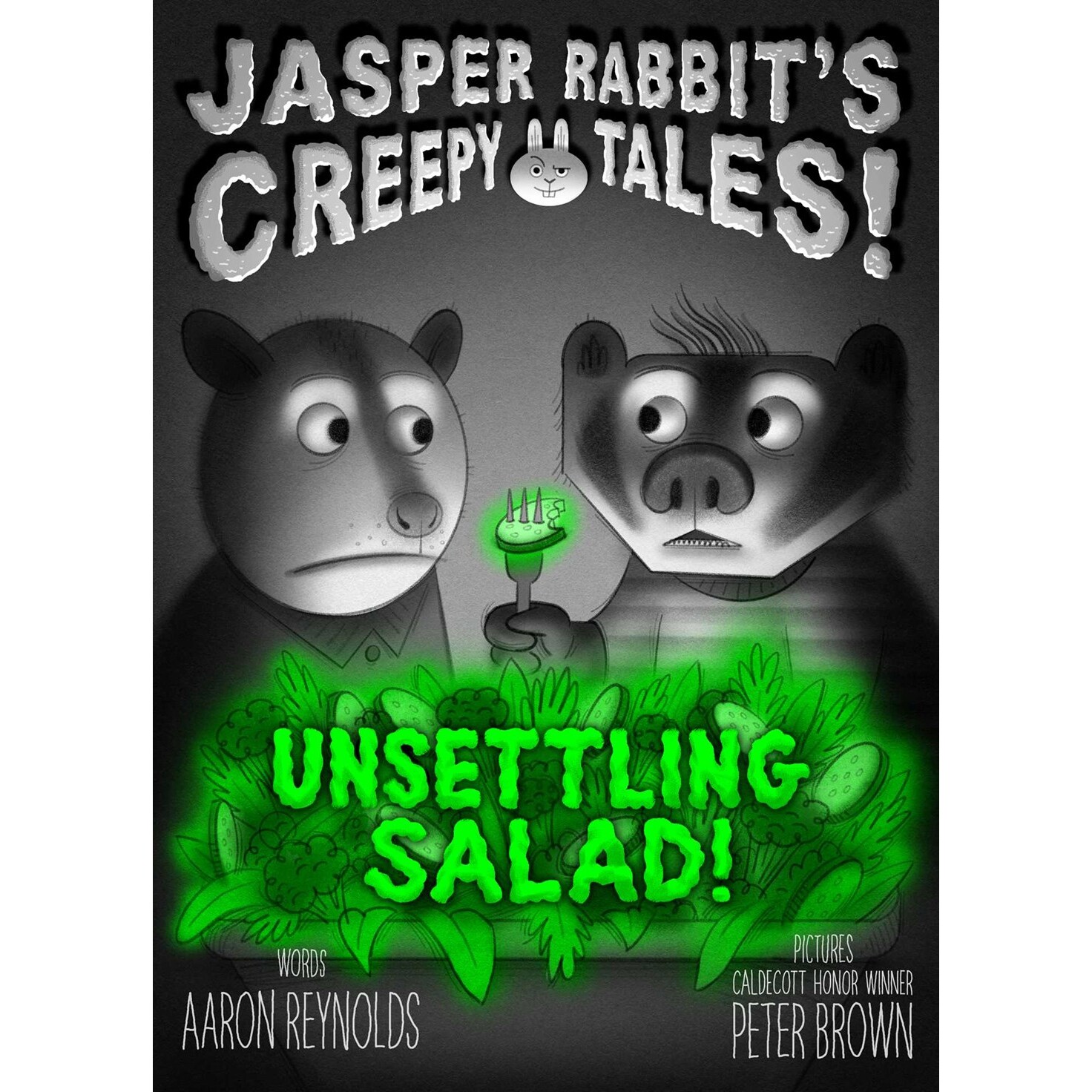 预售 胡萝卜怪章节读物 沙拉惊魂夜 Jasper Rabbit's Creepy Tales 英文原版 Unsettling Salad! 凯迪克奖Creepy Carrots系列