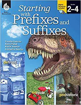 英文原版 前缀和后缀初学指南 2-4年级 Starting with Prefixes and Suffixes, Grades 2-4 [with Cdrom] [With CDROM]