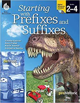 英文原版 前缀和后缀初学指南 2-4年级 Starting with Prefixes and Suffixes, Grades 2-4 [with Cdrom] [With CDROM]