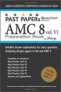 现货 英文原版 AMC8真题题库 Past Papers Question Bank AMC8 volume 6