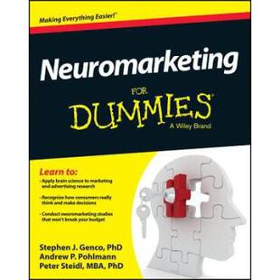 英文原版 给傻子的神经营销学书 Neuromarketing For Dummies