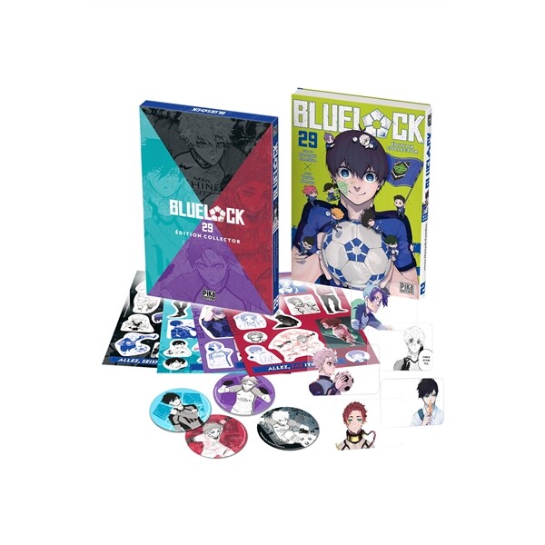 蓝色监狱29 周边纪念版 官谷吧唧贴纸透卡 法语版 法国原版书 Blue lock 29 Édition collector