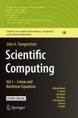 Vol. Equations 预订 Computing and Nonlinear Linear Scientific