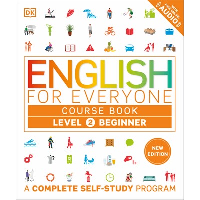 预订 《全民英语》课程书籍第 2 级初级：完整的自学计划 DK English for Everyone DK Everyone系列 外语学习 - 英语作为第二语言