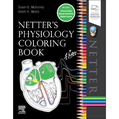 Netter’s Physiology Coloring Book 奈特的生理学图画书 9780323694636