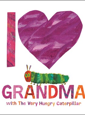 预订 我爱奶奶和好饿的毛毛虫 英文 情感成长  I Love Grandma with The Very Hungry Caterpillar