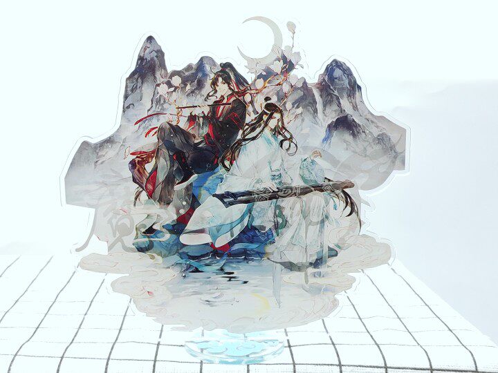 魔道祖师动漫周边魏无羡蓝忘机忘羡周边手办亚克力人形立牌摆件图片