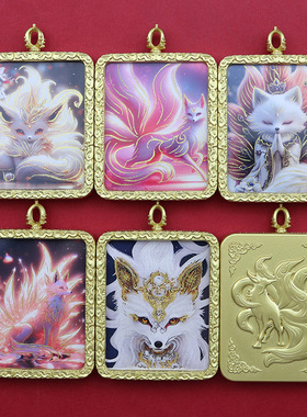 手绘描金唐卡嘎乌盒项链福气纯银