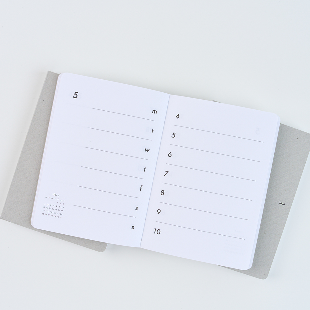 韩国AK2026日程本周计划A6笔记本