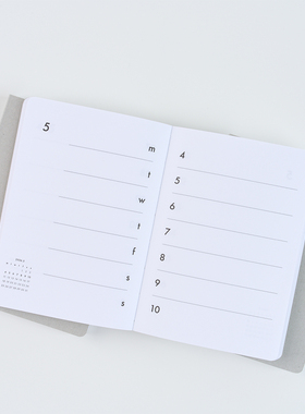韩国ANALOGUE KEEPER简约便携2026日程本周计划ins风A6手账笔记本