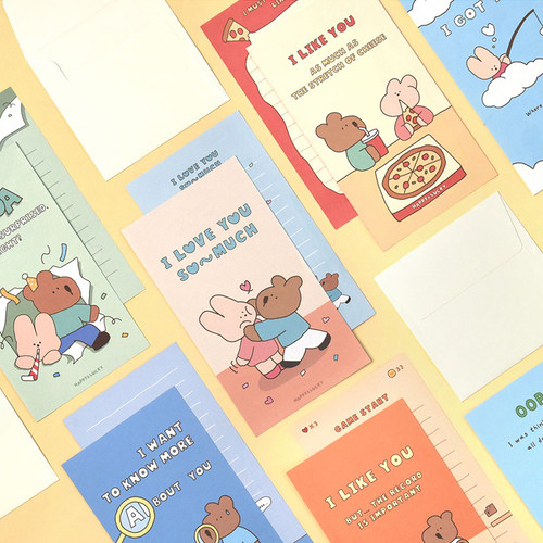 迷你信纸信封套装情侣朋友祝福