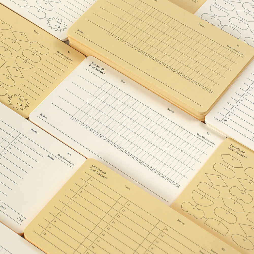 月计划目标追踪表每日学习打卡纸