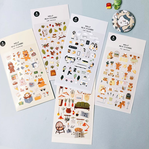 韩国可爱森系ins小图手账手机贴