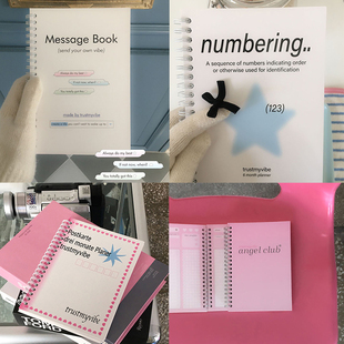 韩国Trust Vibe简约ins风6个月计划本线圈本3个月手账本笔记本