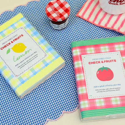 韩国7321水果小清新万年型月周计划本ins便携学习规划6个月记事本