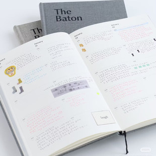 baton 2030日记本5年手账本the 韩国ANALOGUE KEEPER硬面简约2026