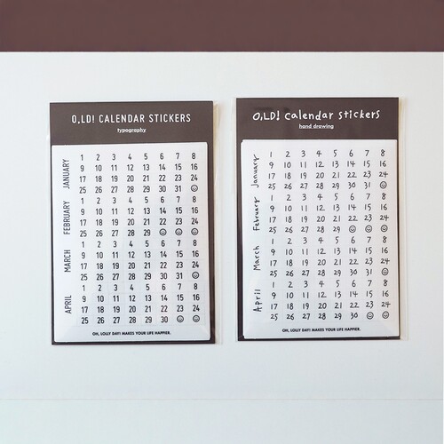 ohlollyday数字透明装饰标记贴纸