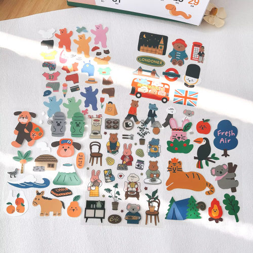 韩国进口可爱防水手账装饰贴纸
