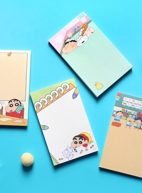 韩国FLYING WHALES卡通小新便签本可撕无粘性高颜值学生备忘笔记