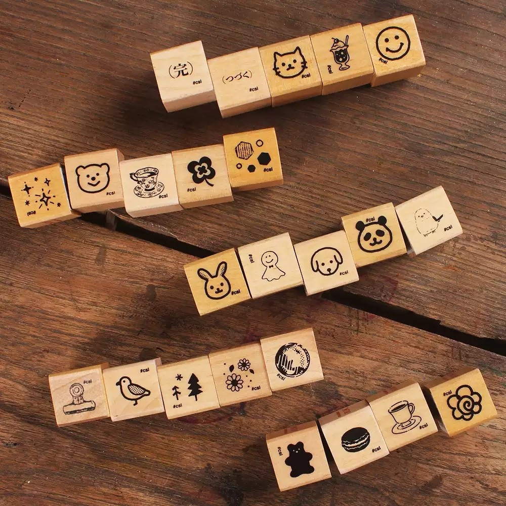 日本KODOMO NO KAO可爱动物笑脸木质印章手账素材DIY装饰图案章,文具电教/文化用品/商务用品,手帐印章,淘宝优惠券,粉丝福利购,淘宝优惠卷
