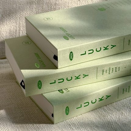 韩国7321简约横线2026年一天一页幸运日记本学习办公手账本日程本