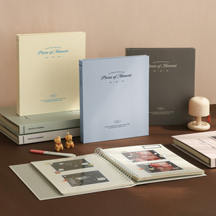 韩国ICONIC简约纯色高颜值相册收纳册硬面宝宝纪念册b超册25张ins