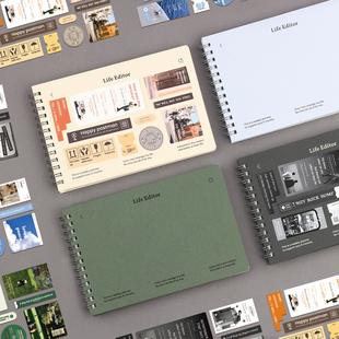 韩国dash dot纯色万年型6个月计划本学习办公旅行手账日程本 and