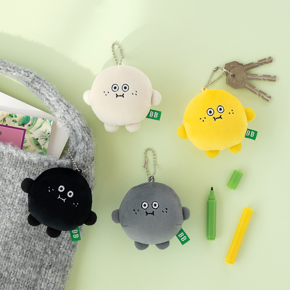 韩国Q版毛绒钥匙扣挂链包挂件