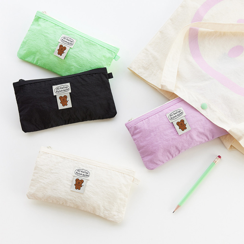 韩国livework可爱卡通小熊文具笔袋多功能防水便携零钱包收纳小包,文具电教/文化用品/商务用品,笔袋,淘宝优惠券,粉丝福利购,淘宝优惠卷