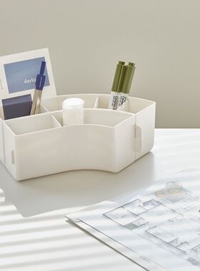 韩国SYSMAX自由组合笔筒多功能分格收纳盒桌面储物盒文具化妆品盒