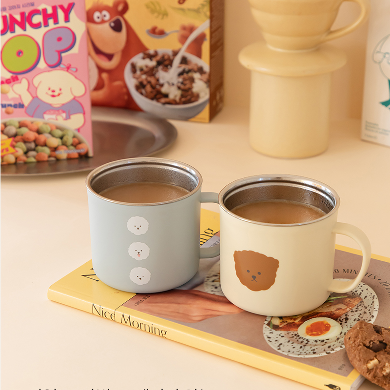 dailylike可爱不锈钢马克杯2个装