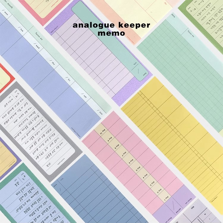 韩国月计划便签本无粘性可撕100p