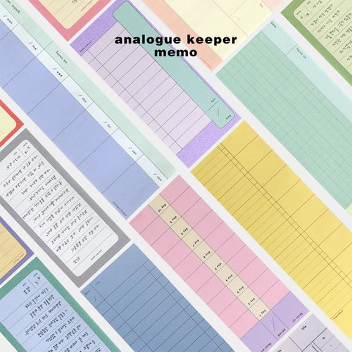 韩国月计划便签本无粘性可撕100p