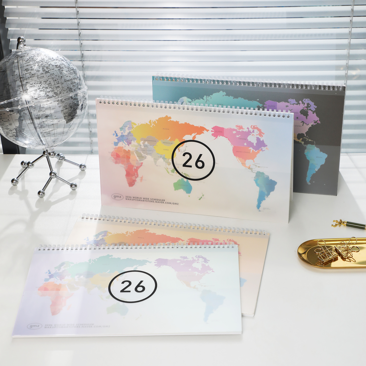 韩国GMZ世界地图2026大月历