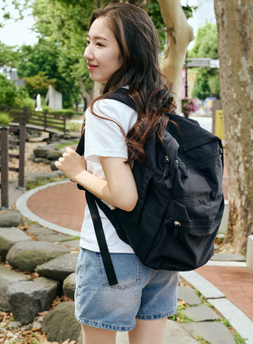 韩国ithinkso旅行大容量尼龙轻便双肩背包男女短途行李包衣物收纳