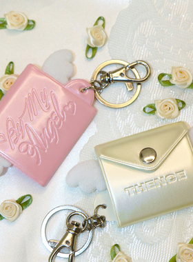 韩国thence珠光迷你相册钥匙扣3x4相片证件照收纳册包包挂件ins风