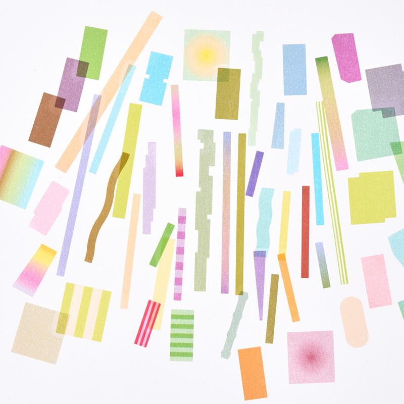 韩国彩色标记贴纸手账素材装饰