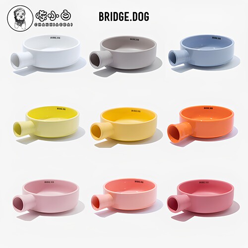 韩国BridgeDog陶瓷猫狗碗通用