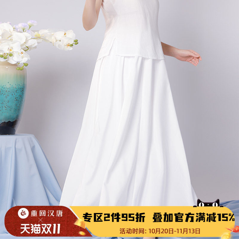 【十卉集晴川】日常百搭内搭半身裙防走光打底齐腰衬裙汉服女装